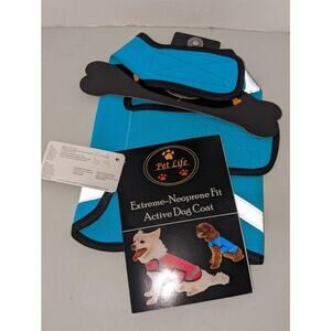 Pet Life XS Extreme Neoprene Fit Active Dog Coat Blue NEW - 0922T24